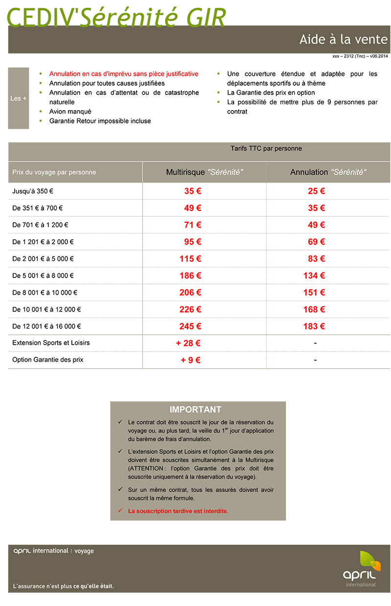 CEDIV' SÉRÉNITÉ GIR